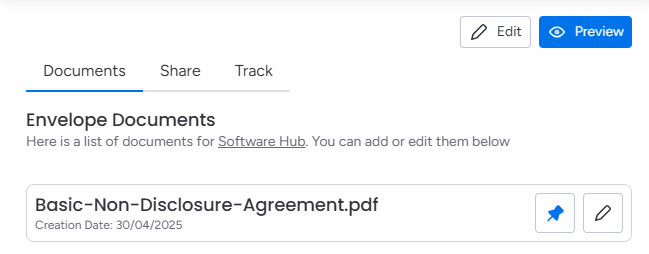 preview document