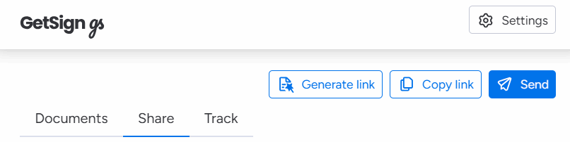 Document Signing Link product preview