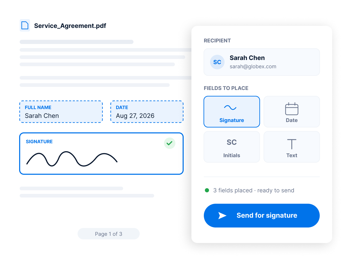 Prepare & send documents from monday.com